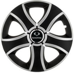 AutoHelix MSA Set 4 Capace Roti 14 inchi (R14) Bis Gri-Negru, Compatibile Cu SsangYong (3245)