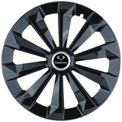 AutoHelix MSA Set 4 Capace Roti 15 inchi (R15) Fame Negru, Compatibile Cu SsangYoung (10070)