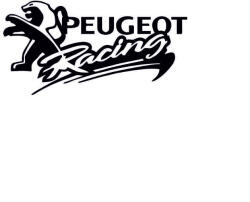 AutoHelix MSA Sticker PEUGEOT RACING 18x9 cm, Creative Rey® (5902211920183-18381)