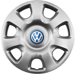 AutoHelix MSA Set 4 capace roti 15 inchi (R15) Compatibile Cu Volkswagen model - 336, Sigla Albastra (336VwAlbastru)