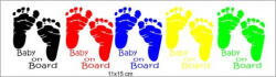 AutoHelix MSA Baby on board talpa 2 fundal transparent (AX_TCL 471)