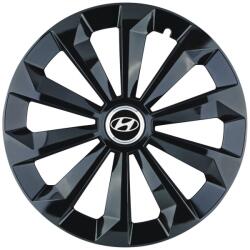 AutoHelix MSA Set 4 Capace Roti 15 inchi (R15) Fame Negru, Compatibile Cu Hyundai (10015)