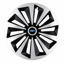 AutoHelix MSA Set 4 capace roti Fox Gri-Negru R14 Compatibil Cu Ford (6165)