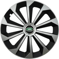 AutoHelix MSA Set 4 Capace Roti 15 inchi (R15) Fame Gri-Negru, Compatibile Cu Land Rover (1966)