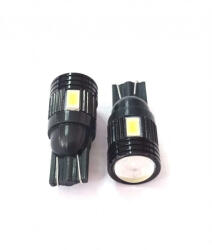 AutoHelix MSA Set 2 becuri auto W5W/ T10-6 SMD-alb-cu lupa (AX_LED 078-A)