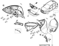 RENAULT Lampa Spate Stg Sandero Ii Stepway (cx_265550577r)