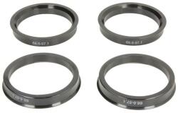 AutoHelix MSA Set 4 Inele Centrare Jante pentru jante altele 66.6 la 57.1 Audi-Mercedes-Volkswagen (00000947)