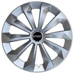 AutoHelix MSA Set 4 Capace Roti 15 inchi (R15) Fame Gri, Compatibile Cu Smart (4018)