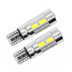 AutoHelix MSA Set 2 becuri auto W5W/ T10 -10 smd cu lupa CANBUS- rosu (AX_LED 012-R)