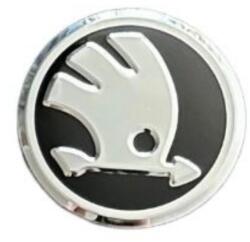 AutoHelix MSA Emblema Volan Skoda, 44mm, Negru Argintiu (maf1192)