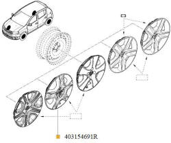 RENAULT Capac Roata 16'' Logo Renault (cx_403154691r)
