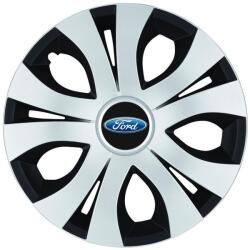 AutoHelix MSA Set 4 Capace Roti Top Gri-Negru R15, Compatibil Cu Ford (14551)