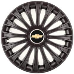 AutoHelix MSA Set 4 Capace Roti, potrivite jantelor de R14, pentru Chevrolet, model dino Negru (15033)