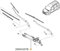 Renault Ansamblu Stergatoare Parbriz Cu Motoras (cx_288004287r)