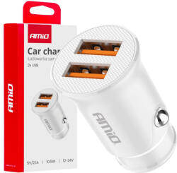 AMiO Încărcător auto 2x USB-A 2.1A AMIO-03872 (AX_03872)