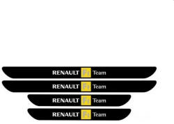 AutoHelix MSA Set 4 Stickere Negre Pentru Praguri Renault F1 Team (00002150-4549)