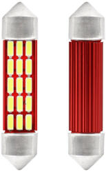 AMiO Set 2 becuri auto C5W/ Sofit, 20 SMD, 41 mm, Canbus, 12/24V, culoare alb (AX_01634)
