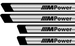 AutoHelix MSA Set stickere protectii praguri gri pentru BMW M Power (00002150-4500)