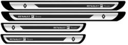 AutoHelix MSA Set protectii praguri gri pentru Renault, Creative Rey® crom (4521)