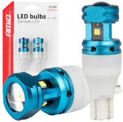 AMiO SET 2 BECURI LED CANBUS T15 W16W 4SMD 1860XS Becuri albe 12V 24V AMIO-04251 (AX_04251)