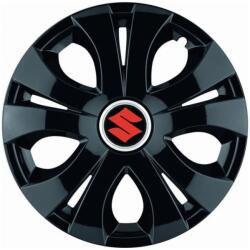 AutoHelix MSA Set 4 Capace Roti Top Negru R15, Compatibil Cu Suzuki (14408)