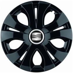 AutoHelix MSA Set 4 Capace Roti Top Negru R15, Compatibil Cu Seat (14393)