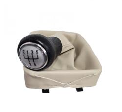 AutoHelix MSA Maneta Schimbator Vw Polo (2002-2009) - 5 Viteze, 12mm, Culoare Crem (beige) (ax_fxvw-48)