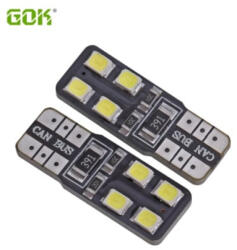 AutoHelix MSA Set 2 becuri auto W5W/ T10- 8 SMD-CANBUS-alb (AX_LED 510)