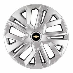 AutoHelix MSA Set 4 Capace Roti 14 inchi (R14) Raven Gri, Compatibile Cu Chevrolet (1781)
