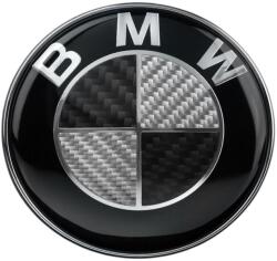 AutoHelix MSA Emblema BMW portbagaj/haion 74mm, negru-carbon (iro231)