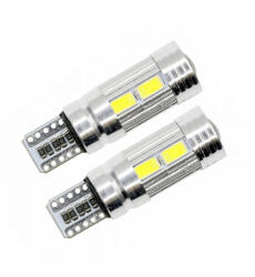 AutoHelix MSA Set 2 becuri auto W5W/T10-10 smd cu lupa CANBUS portocaliu (AX_LED 012-A)