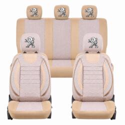 AutoHelix MSA Set Huse Scaune Universale City BEJ, Personalizate cu Peugeot (CityPeugeot)
