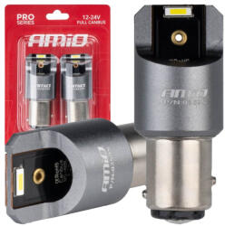 AMiO Set Becuri LED FULL CANBUS PRO BAY15D P21/5W 2x1860SMD alb 12V 24V AMIO-03595 (AX_03595)