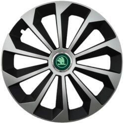 AutoHelix MSA Set 4 Capace Roti pentru Skoda Nou Verde, model Fame Gray, R16 (21704)