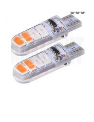 AutoHelix MSA Set 2 becuri auto W5W/ T10-8 Smd dublu color (AX_LED 547 W+B)
