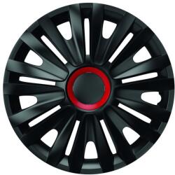AutoHelix MSA Set Capace Roti 16` Negre Cu Inel Rosu Royal (cx_78638)