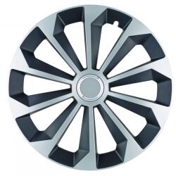 AutoHelix MSA Set capace roti model Fame Gri-Negru cu inel cromat - 15 inch (00000604)