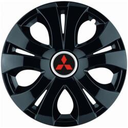 AutoHelix MSA Set 4 Capace Roti Top Negru R15, Compatibil Cu Mitsubishi (14375)