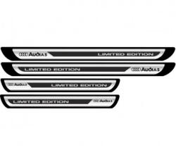 AutoHelix MSA Set 4 stickere protectii praguri gri pentru Audi A5, Creative Rey® crom (00002150-4507)