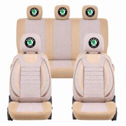 AutoHelix MSA Set Huse Scaune Universale City BEJ, Personalizate cu Skoda (CitySkoda)