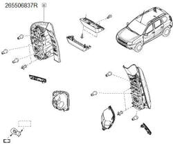 RENAULT Lampa Spate Dr. Duster Facelift (cx_265506837r)