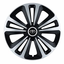 AutoHelix MSA Set 4 Capace Roti Terra Gri-Negru R15 Compatibil Cu Toyota (3076)