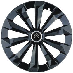 AutoHelix MSA Set 4 Capace Roti 15 inchi (R15) Fame Negru, Compatibile Cu Citroen (10000)