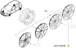 RENAULT Capac Roata Tabla 16'' Logan Ii (cx_403154000r)