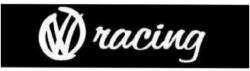 AutoHelix MSA Sticker parasolar auto pentru VW Racing, Creative Rey® (5902211920183-4554)