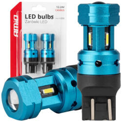 AMiO Set 2 becuri LED CANBUS T20 7443 W21/5W 4SMD 1860 Becuri albe 12V 24V AMIO-04255 (AX_04255)