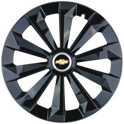 AutoHelix MSA Set 4 Capace Roti 15 inchi (R15) Fame Negru, Compatibile Cu Chevrolet (8998)