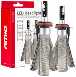 AMiO Set Becuri auto LED FLEX+ H15 seria 6000K 12V 24V Canbus AMIO-03666 (AX_03666)
