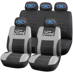 AutoHelix MSA Set Huse Scaune Universale HLX2 Compatibile cu Ford - Negru/Gri (GROSG6)