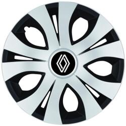 AutoHelix MSA Set 4 Capace Roti Top Gri-Negru R14, Compatibil Cu Renault Nou (20179)